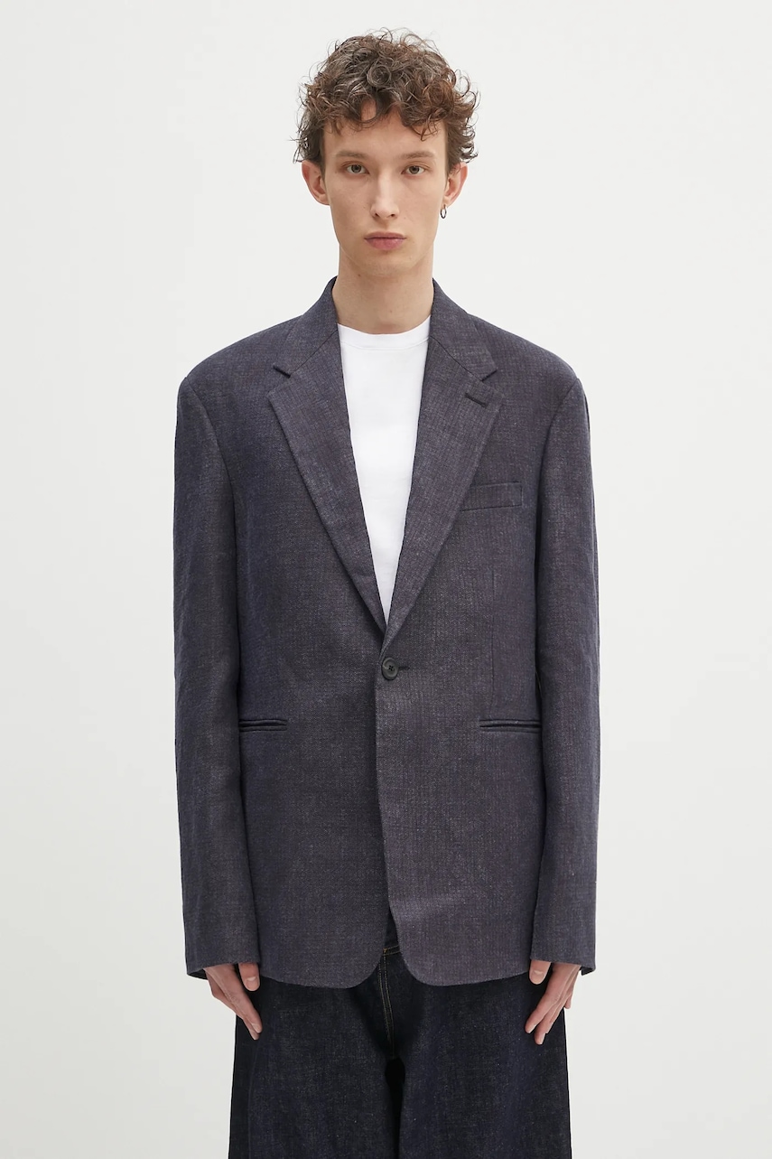 Our Legacy marynarka lniana Unconstructed Shinjuku Blazer