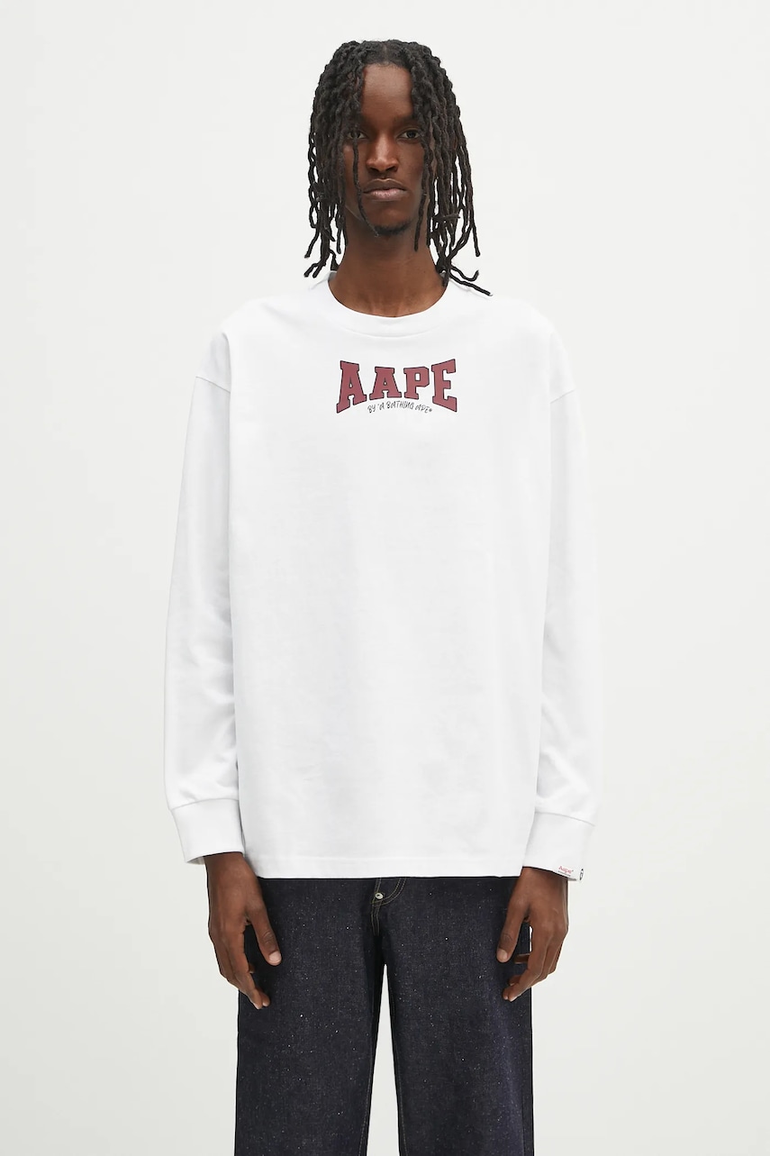 AAPE longsleeve bawełniany Main Long