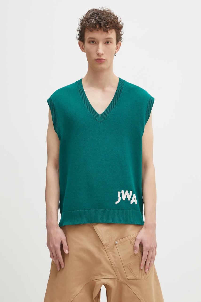 JW Anderson kamizelka z domieszką kaszmiru Jwa V Neck