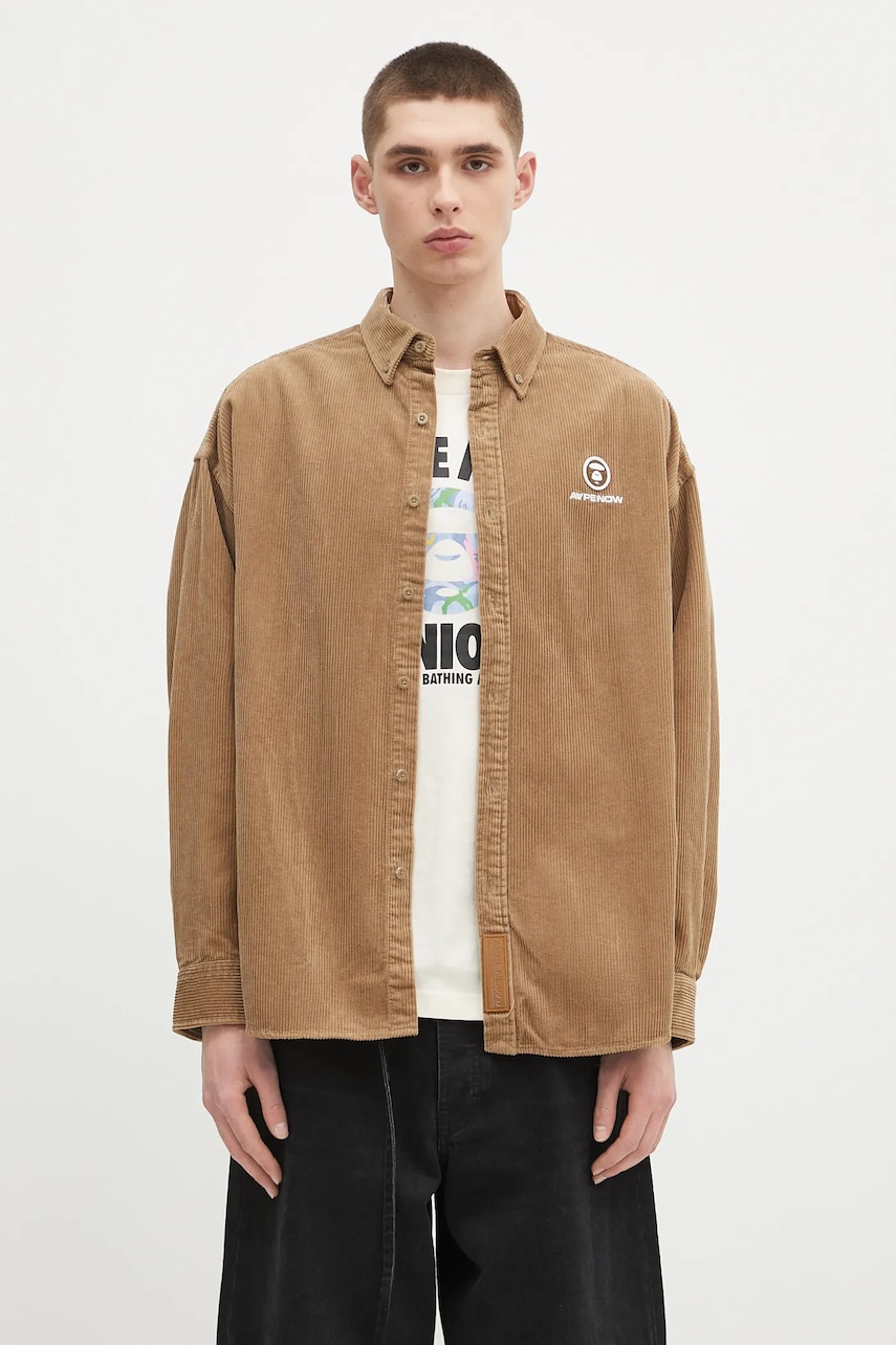 AAPE koszula sztruksowa Now Long Sleeve
