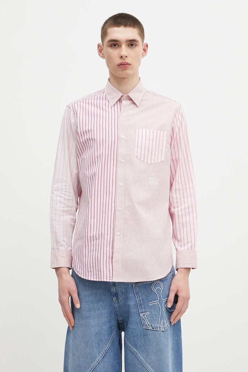 Aries koszula bawełniana Patchwork LS Shirt