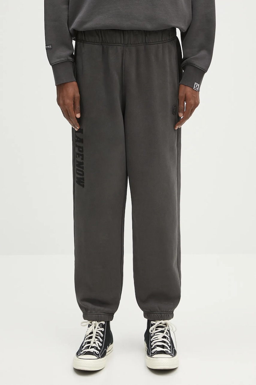 AAPE spodnie dresowe bawełniane Now Sweat