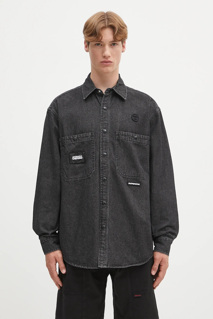 AAPE koszula jeansowa Now Long