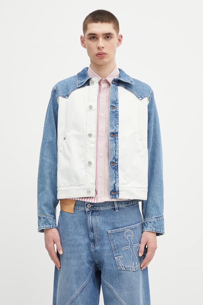 Aries kurtka jeansowa Patchwork Western Carpenter Jacket