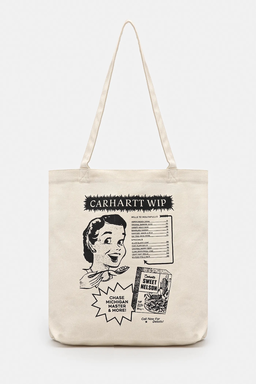 Carhartt WIP torba bawełniana Canvas Graphic Tote 32 x 36 x 14 cm