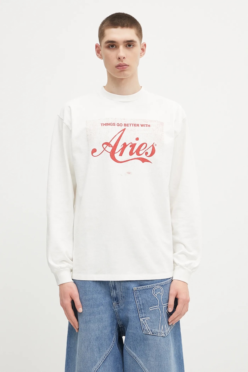 Aries longsleeve bawełniany Faded Cola LS Tee