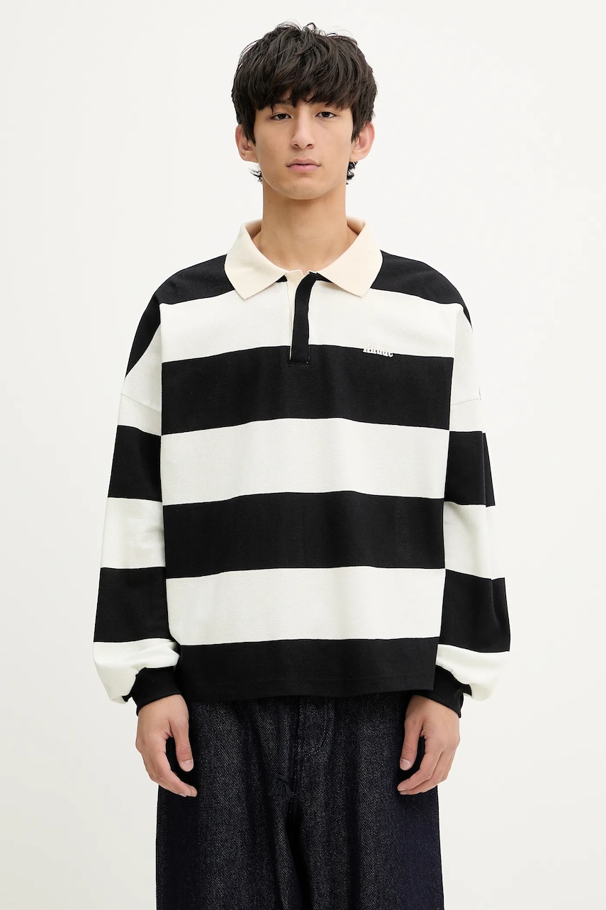 RHUDE longsleeve bawełniany Striped Pique