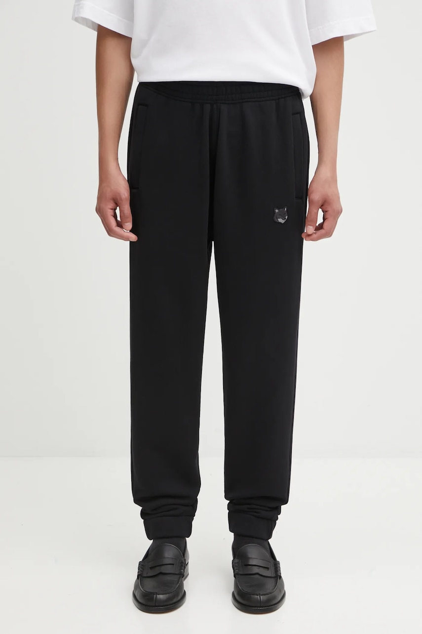 Maison Kitsuné spodnie dresowe bawełniane Bold Fox Head Patch Comfort