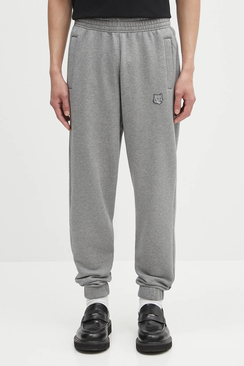 Maison Kitsuné spodnie dresowe bawełniane Bold Fox Head Patch Comfort