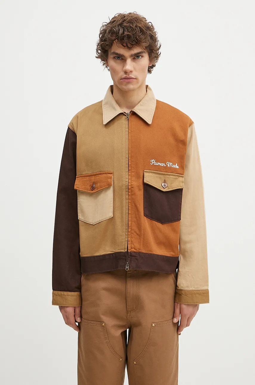 Human Made kurtka koszulowa bawełniana Zip-Up Work Jacket