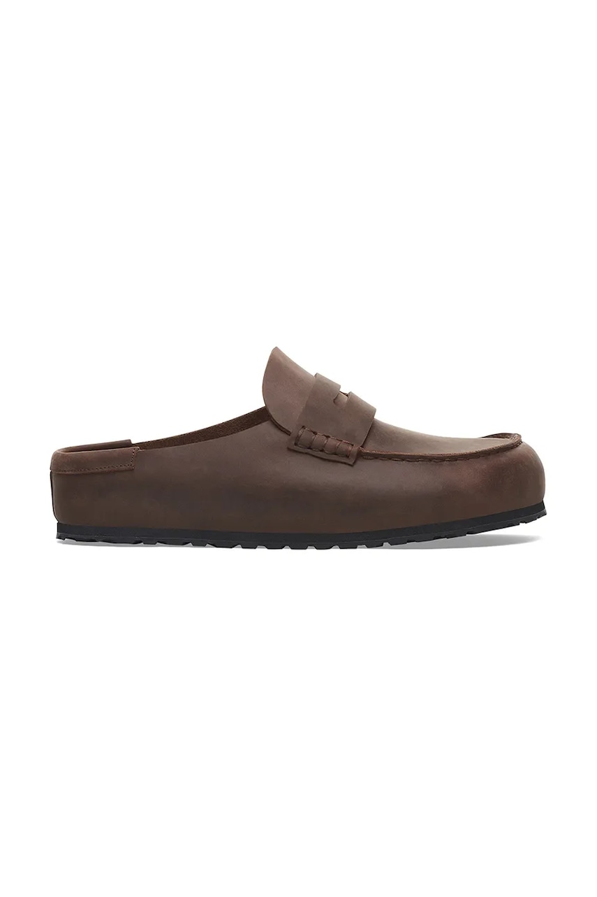 Birkenstock klapki skórzane Naples Wrapped LEOI