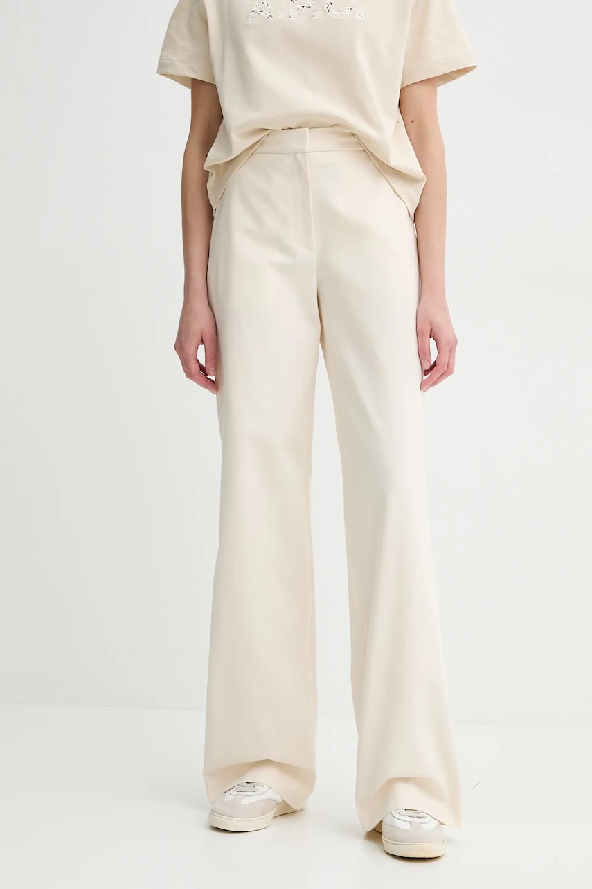 A.P.C. spodnie bawełniane pantalon margaret