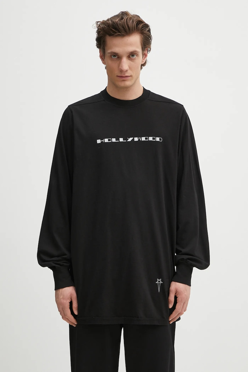 Rick Owens DRKSHDW longsleeve bawełniany Jumbo Ls T