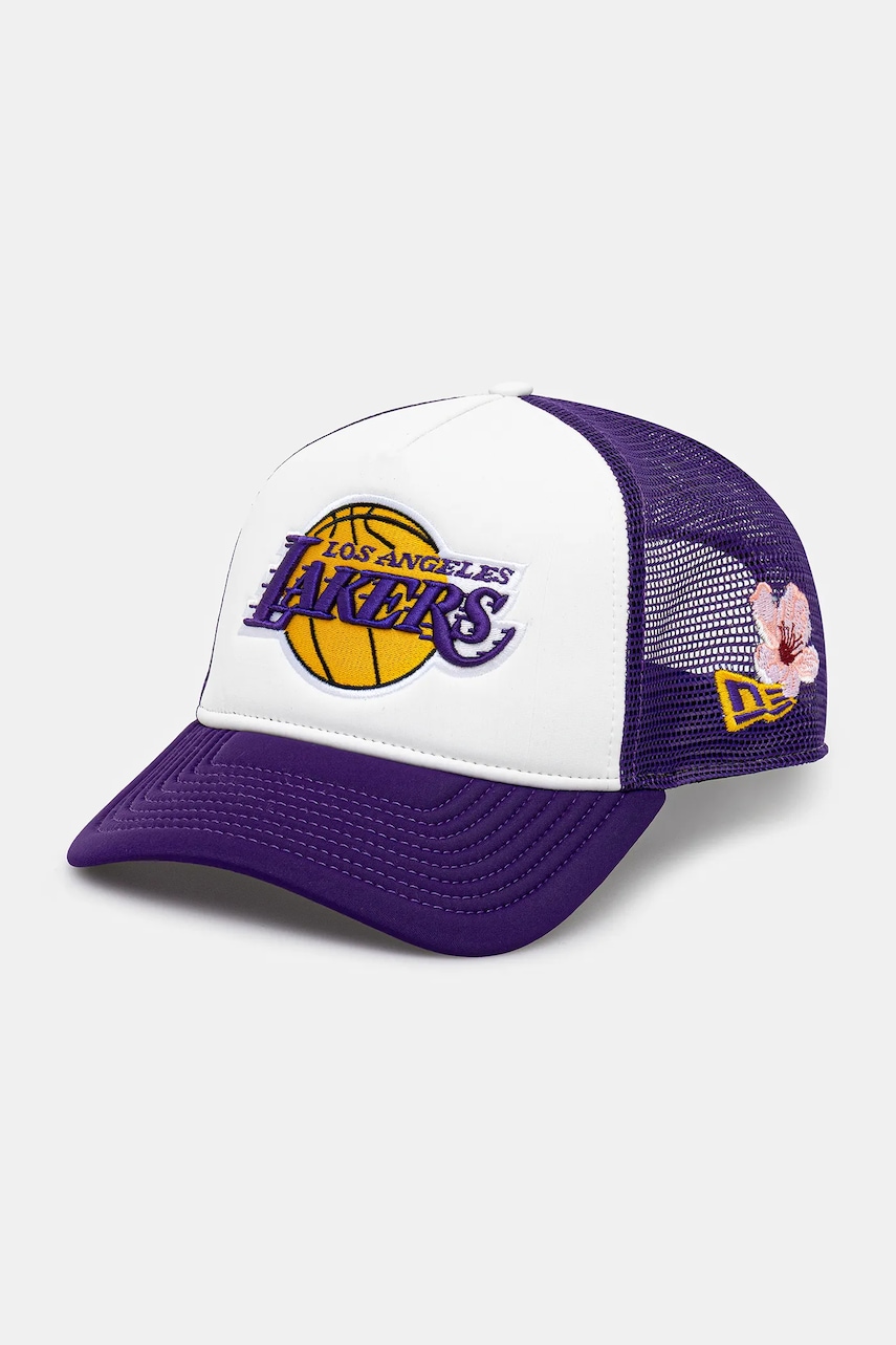 New Era czapka z daszkiem NBA Flower Trucker Lakers