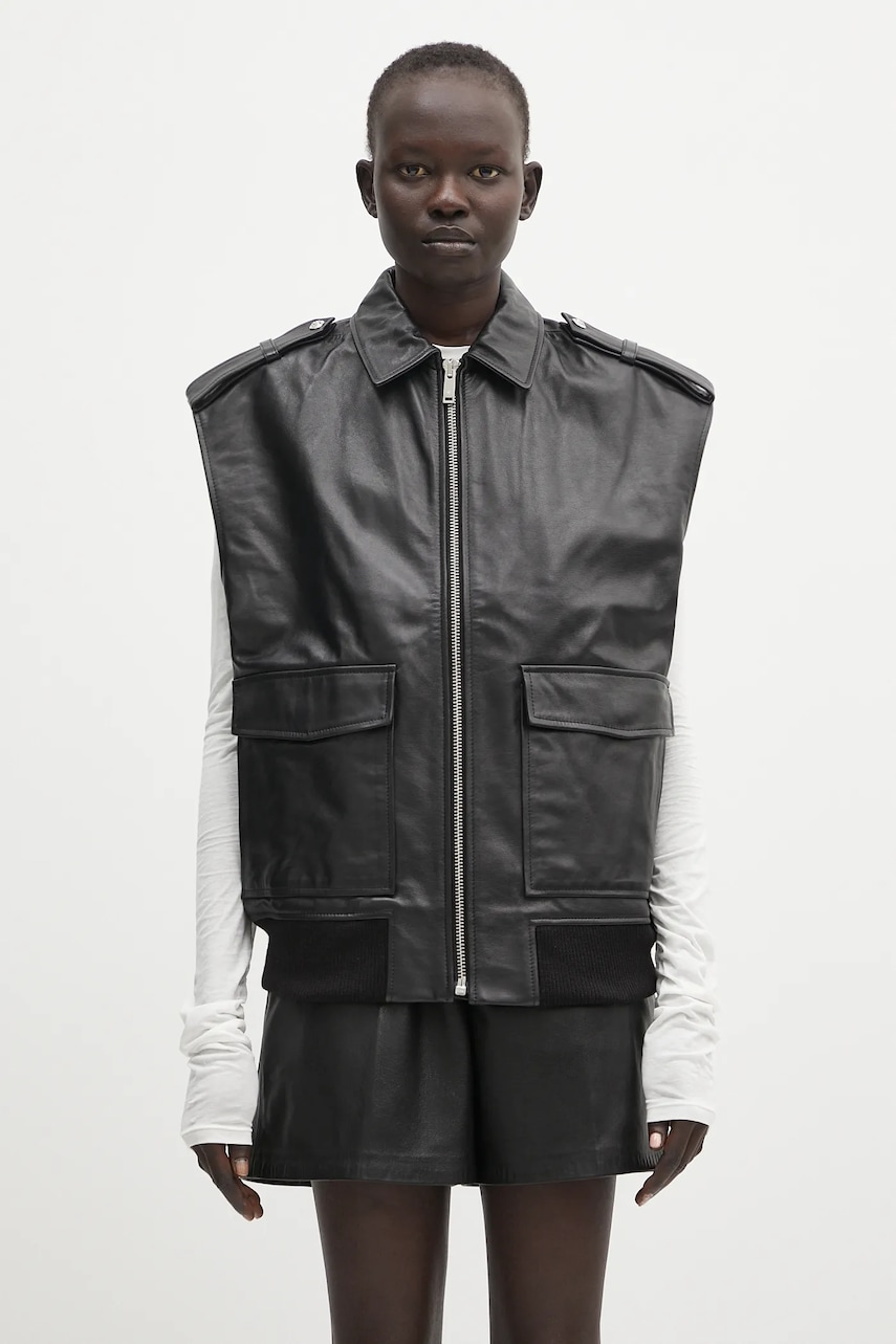 Anine Bing bezrękawnik skórzany Sonnie Vest