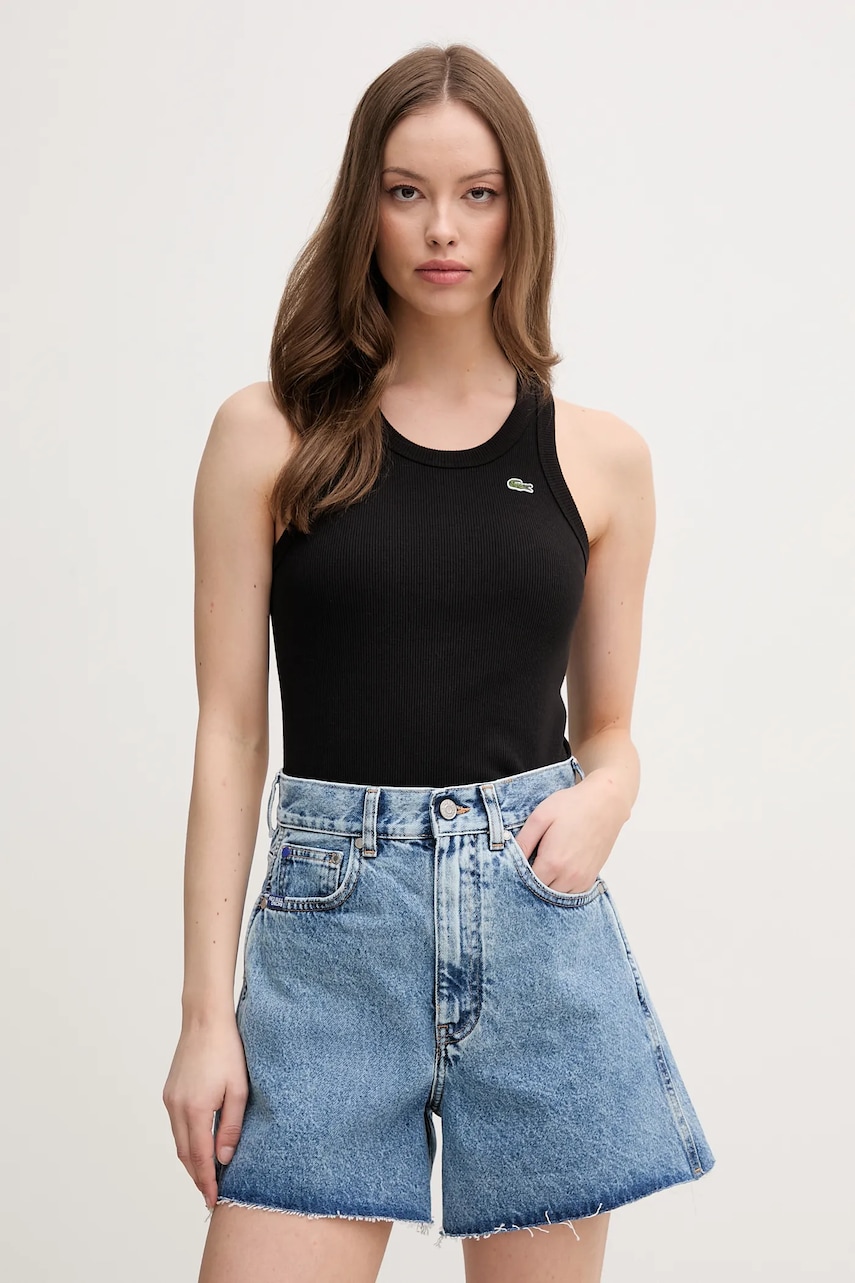 Lacoste top bawełniany damski