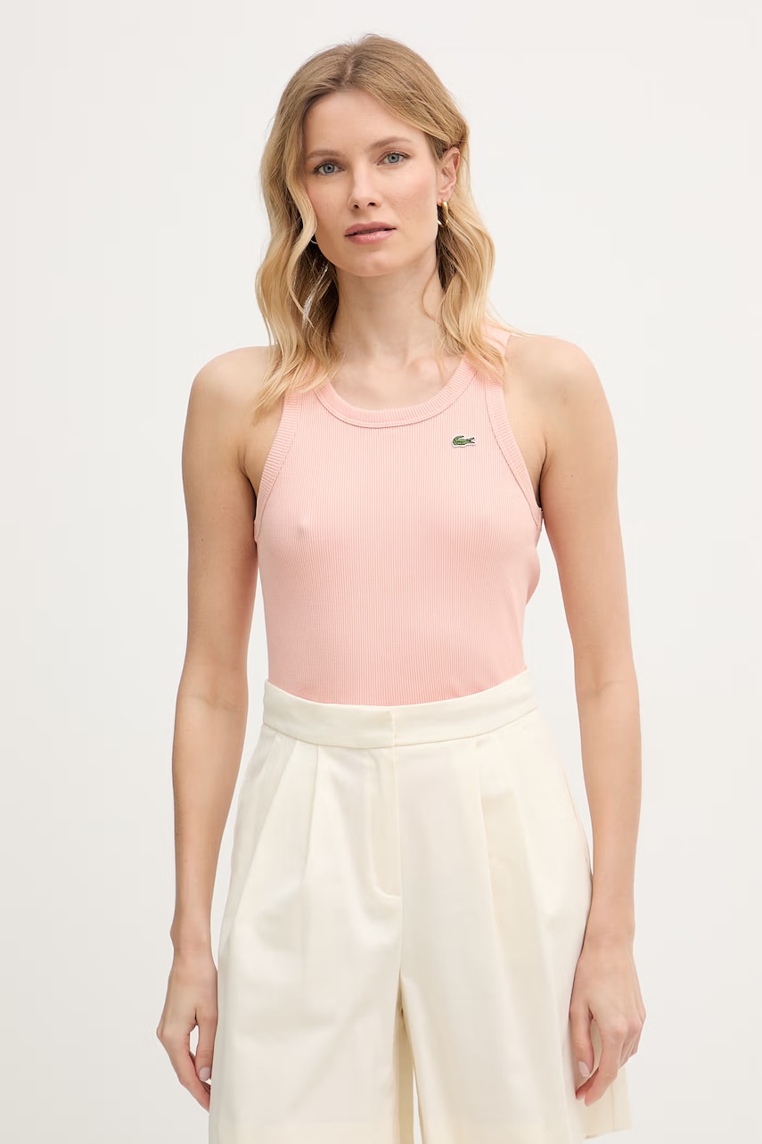 Lacoste top damski bawełniany