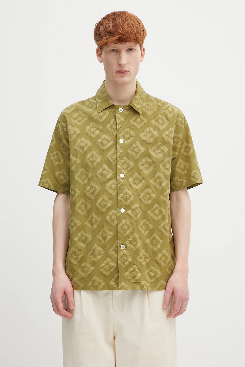 Norse Projects koszula bawełniana Mads Batik SS Shirt
