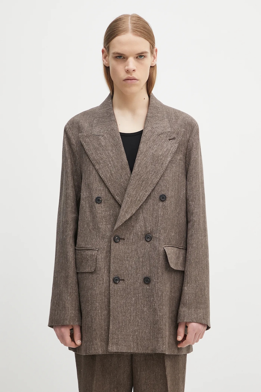 Our Legacy marynarka lniana Sharp Db Blazer