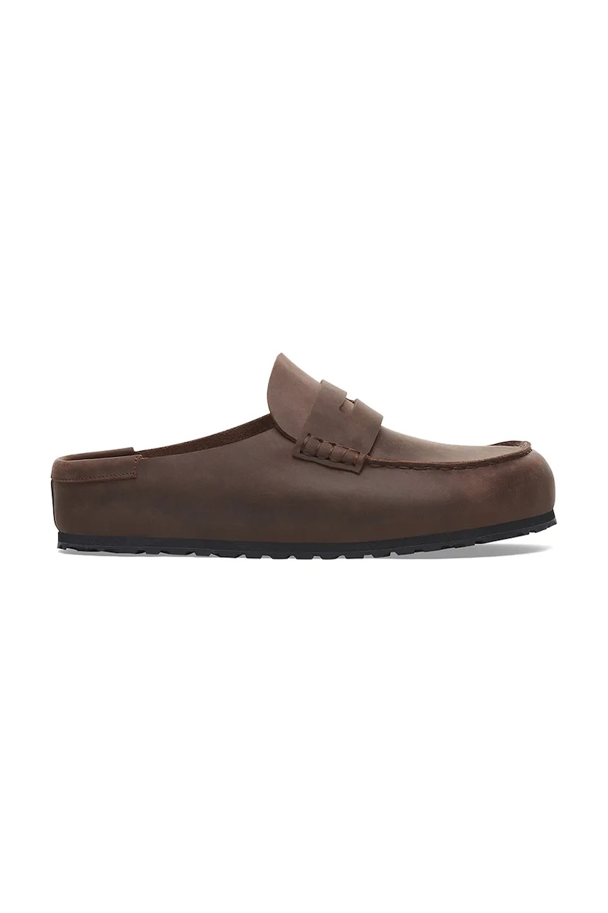 Birkenstock klapki skórzane Naples Wrapped LEOI