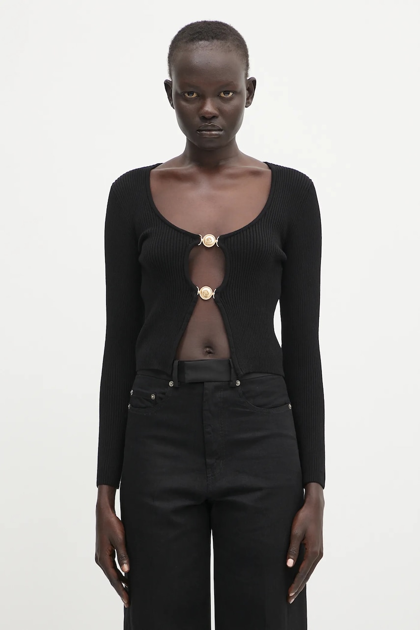 Marine Serre kardigan Moon Jewelry Knit Open
