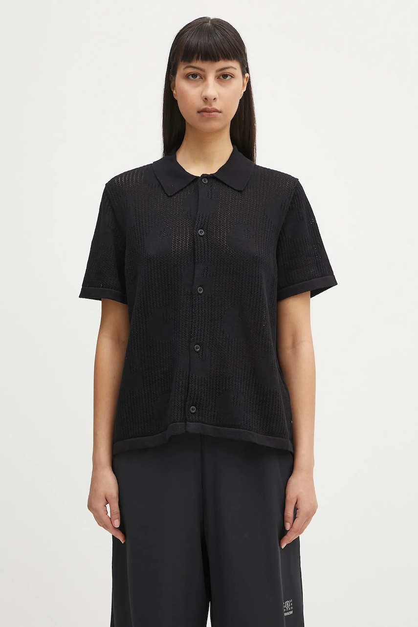 Carhartt WIP koszula bawełniana W’ S/S Temple Knit Shirt
