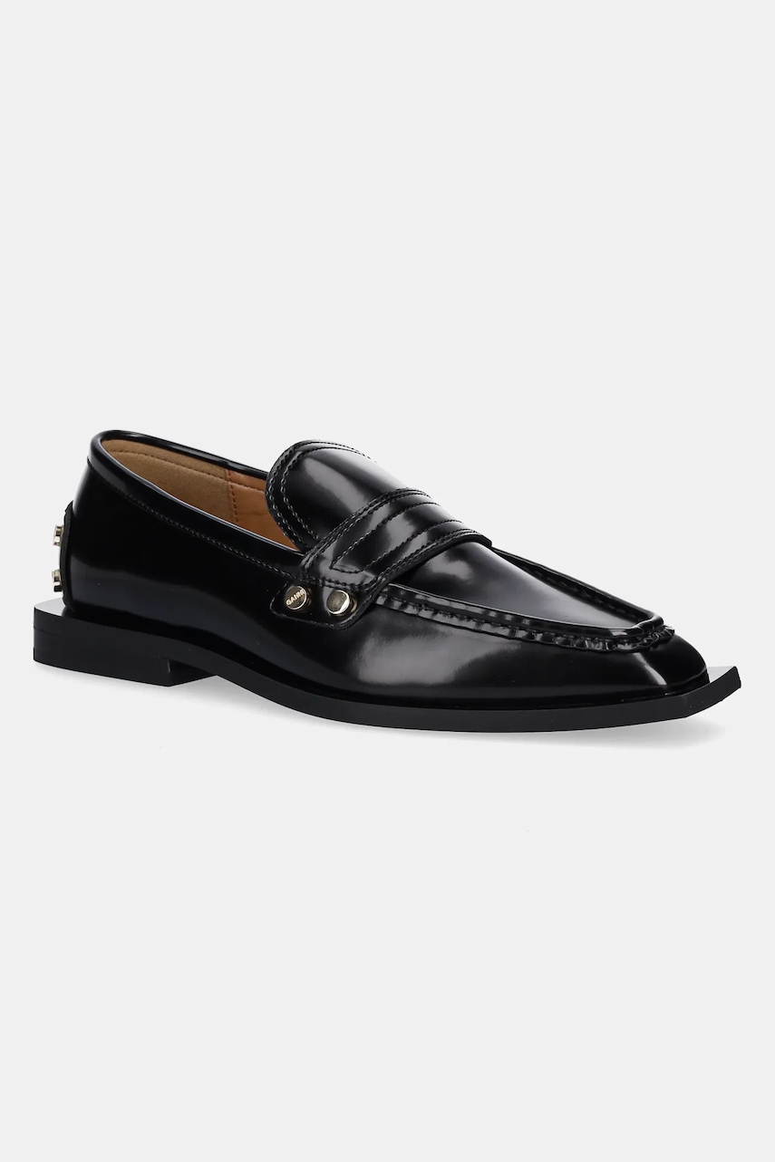 GANNI mokasyny Studs Square Toe Loafer Box