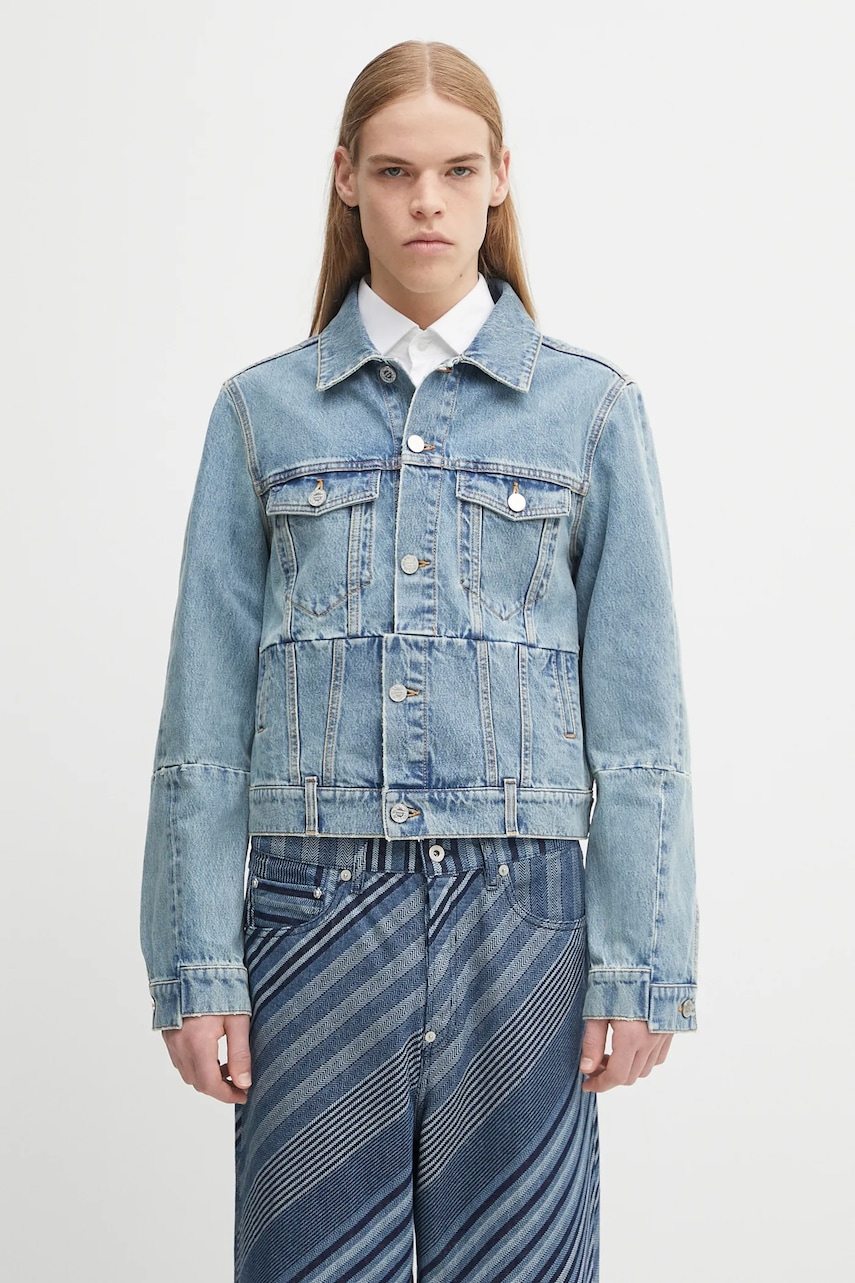 VETEMENTS kurtka jeansowa Cut-Up Fitted Denim