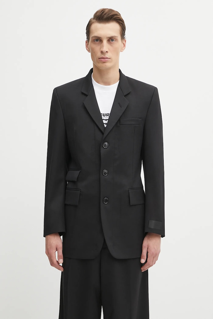 VETEMENTS marynarka wełniana Fitted Zip Tailored