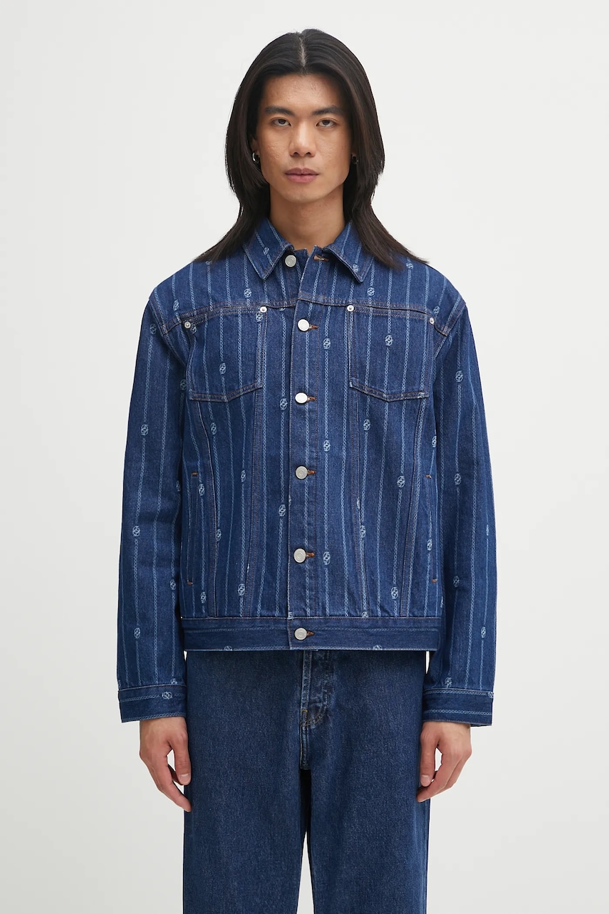Drôle de Monsieur kurtka jeansowa La veste Denim Monogramme