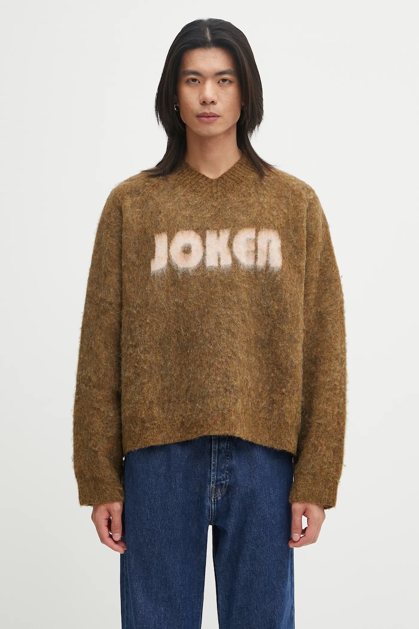Martine Rose sweter z dodatkiem wełny Brushed Mohair V-Neck