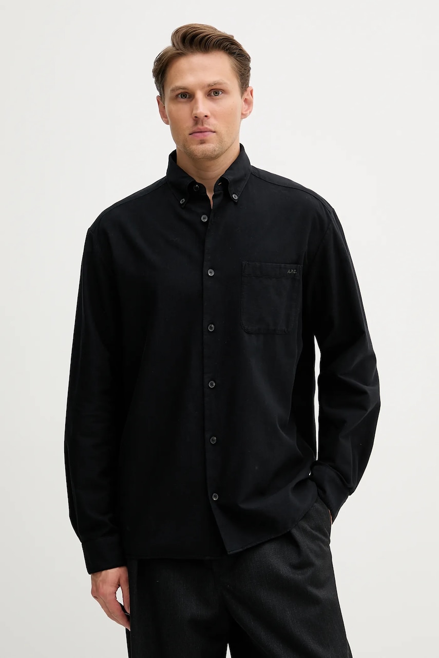 A.P.C. koszula bawełniana Chemise Mateo Logo
