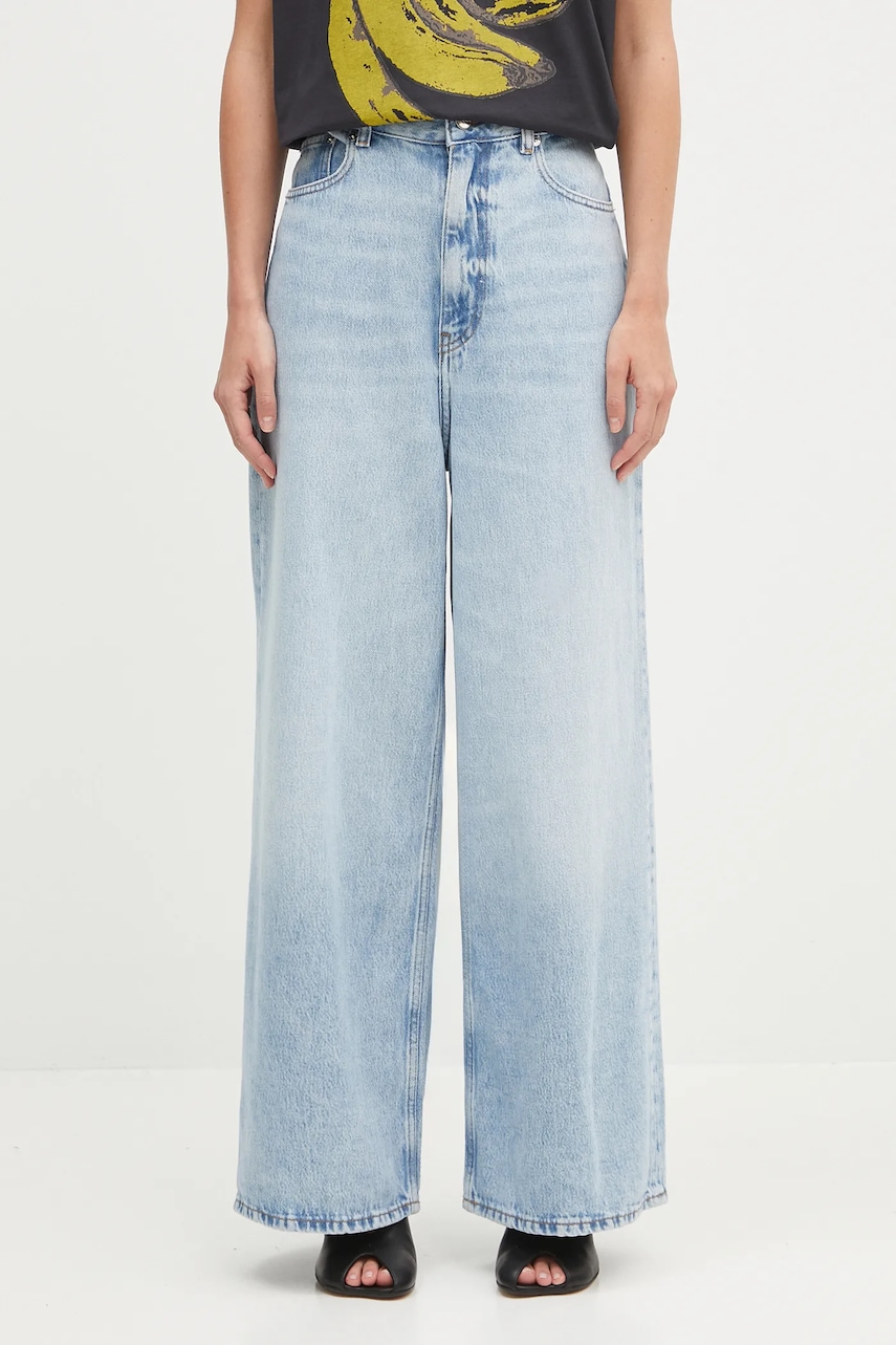 GANNI jeansy Soft Rigid Denim Baggy