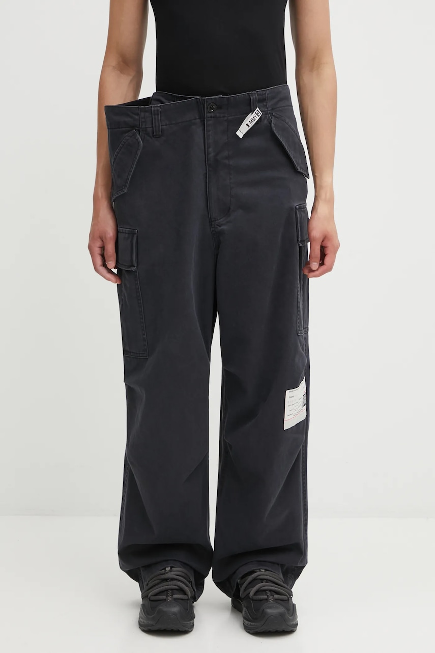 Maison MIHARA YASUHIRO spodnie bawełniane HUGE LAYERED