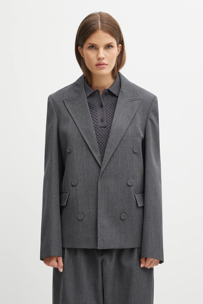 JW Anderson marynarka wełniana Double Breasted Tailored