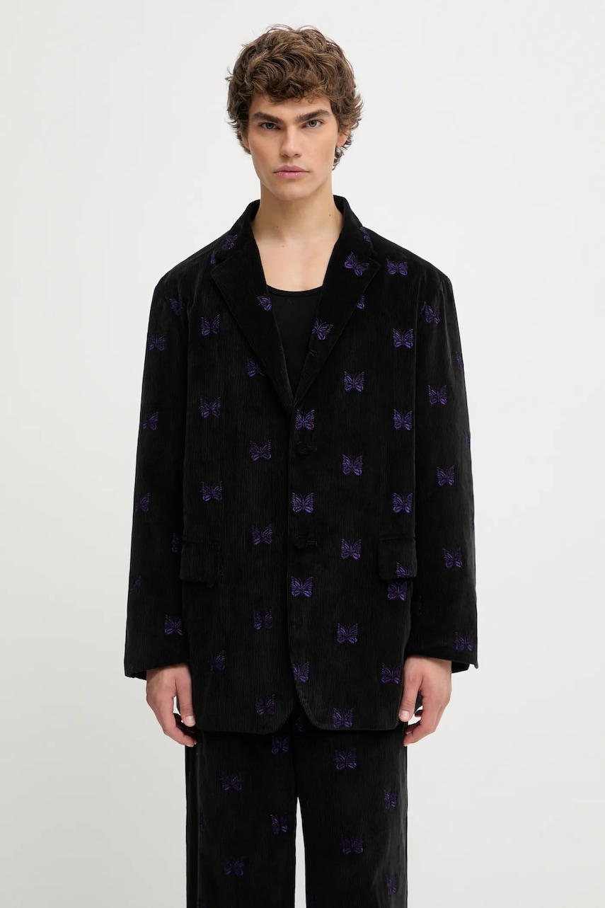 Needles marynarka bawełniana Papillon Emb. Corduroy