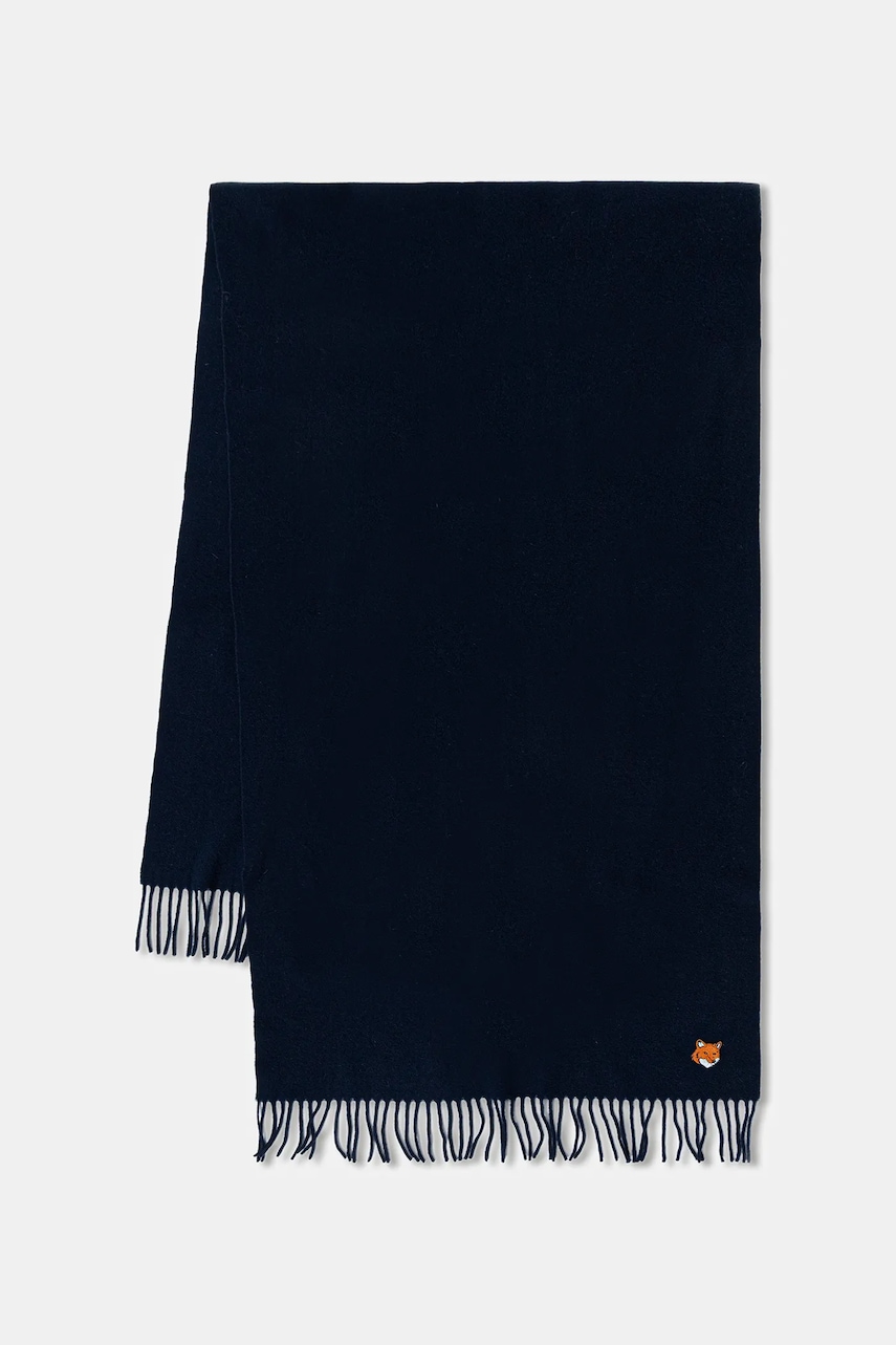 Maison Kitsuné szalik wełniany Fox Head