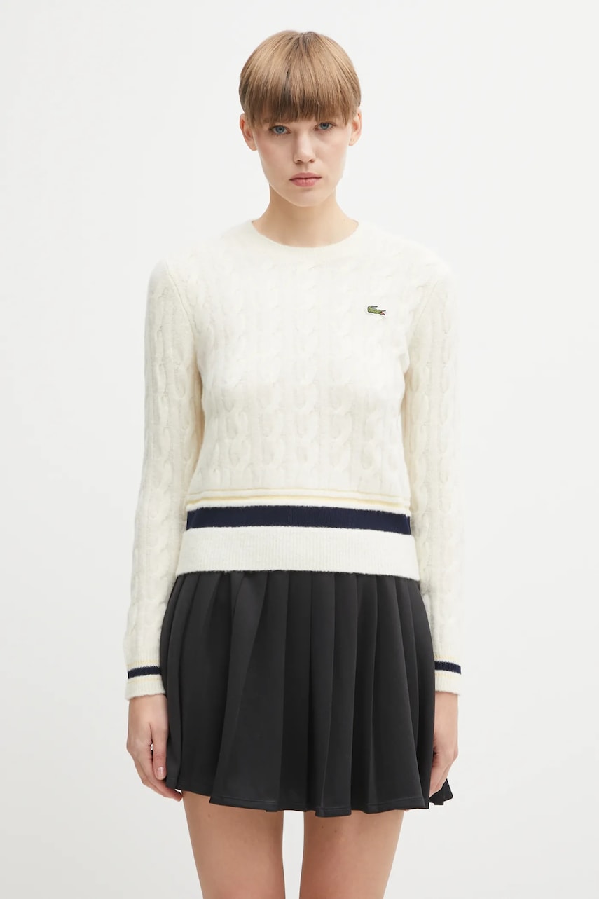Lacoste sweter z dodatkiem wełny