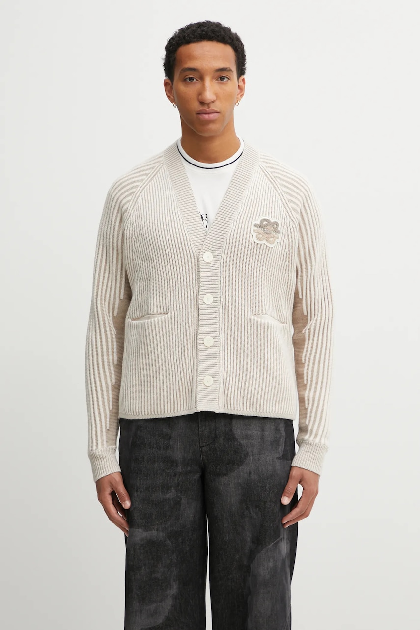 Filling Pieces kardigan z dodatkiem wełny Knit Cardigan