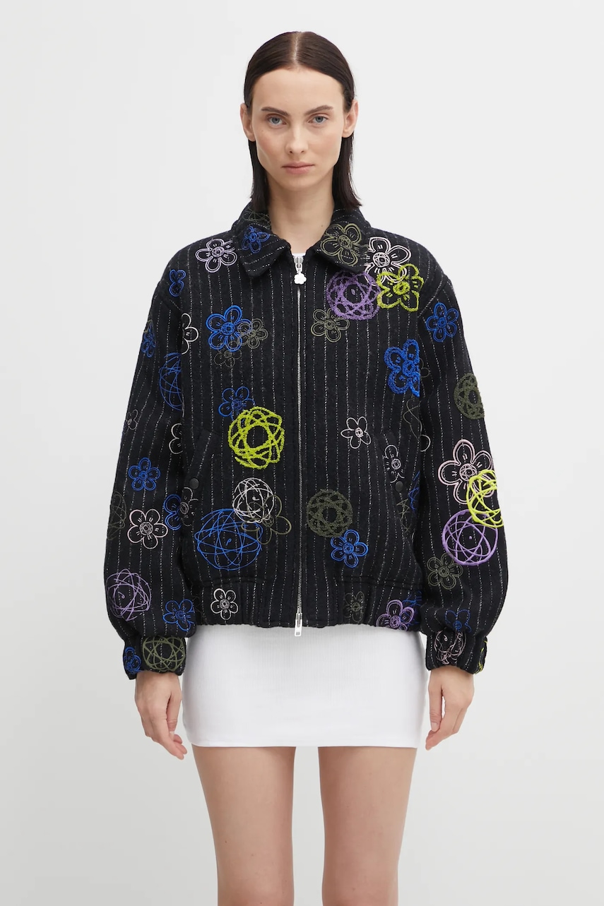 Kenzo kurtka wełniana Futura Bomber