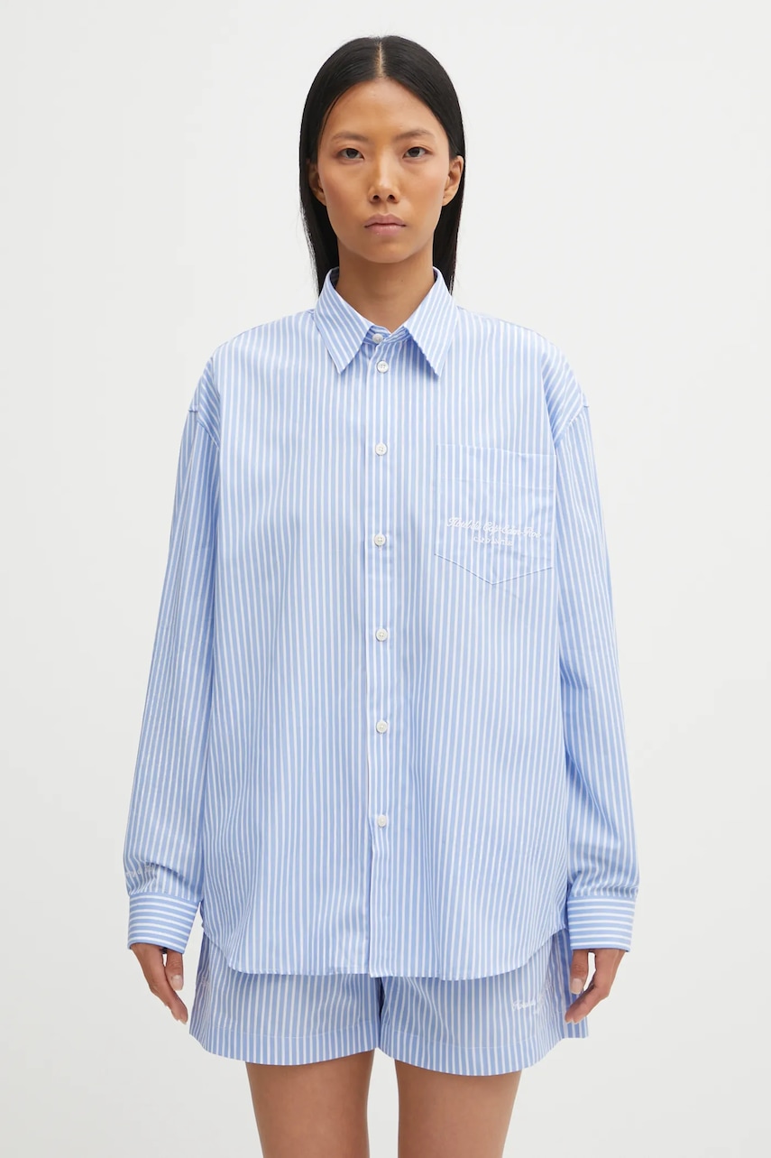Sporty & Rich koszula bawełniana Eden Script Oversized