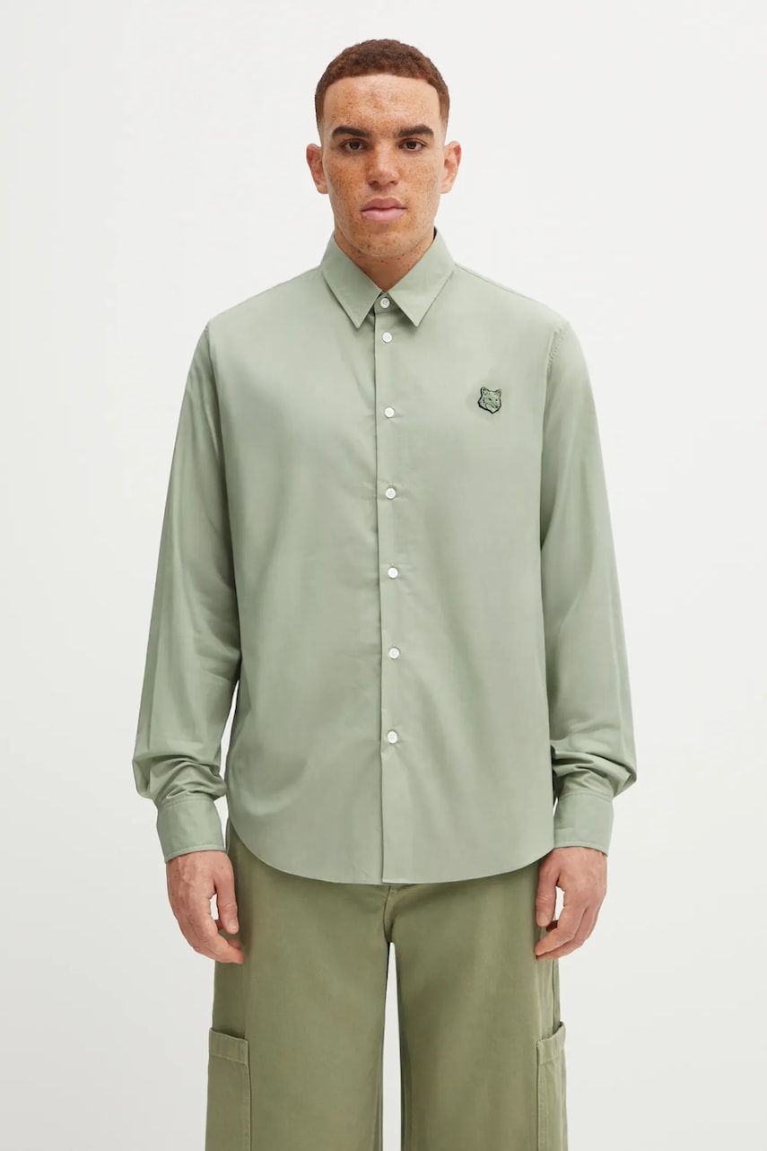 Maison Kitsuné koszula bawełniana Bold Fox Head Relaxed