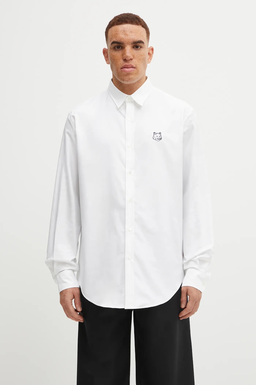 Maison Kitsuné koszula bawełniana Contour Fox Head Skate