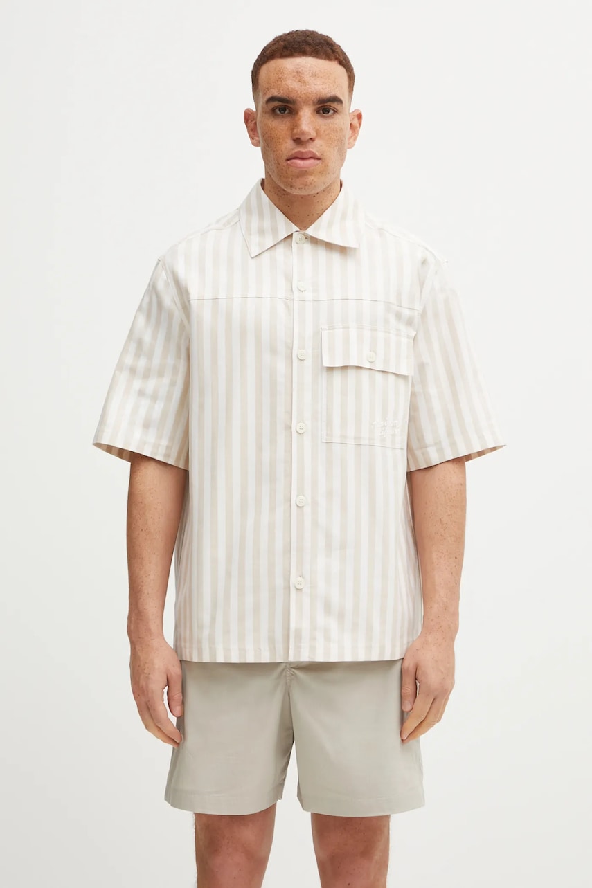 Maison Kitsuné koszula bawełniana Short Sleeve