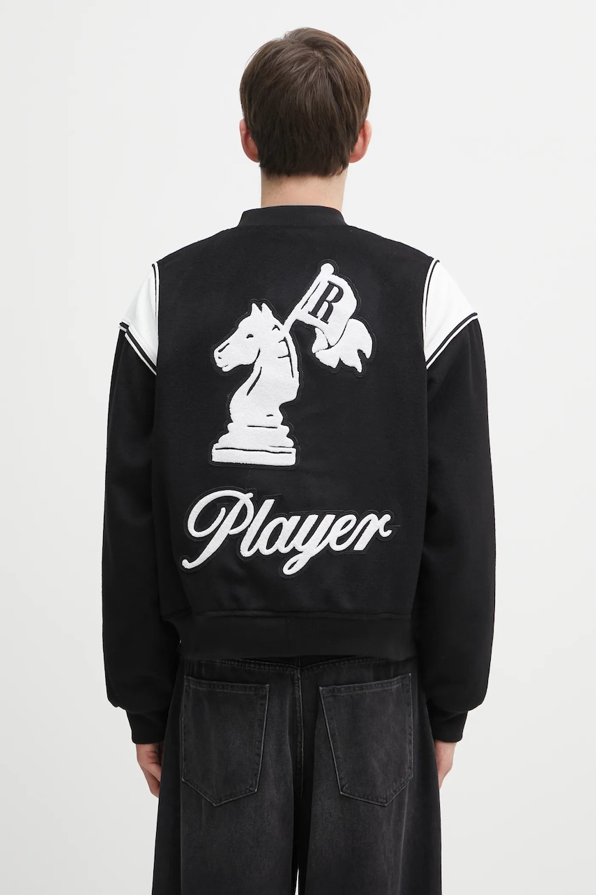 RHUDE kurtka bomber z dodatkiem wełny Regista bomber