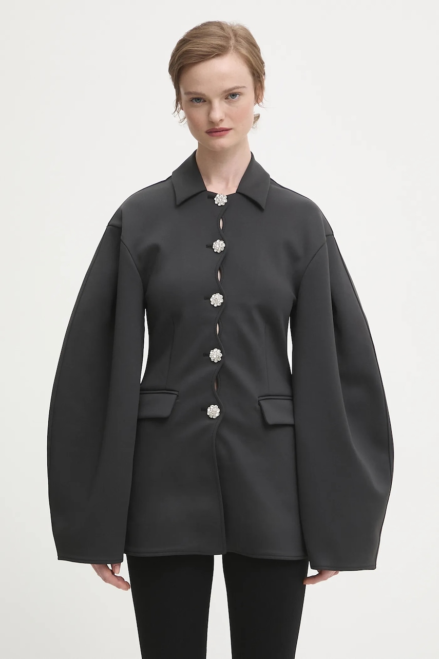 GANNI marynarka Scuba Neoprene