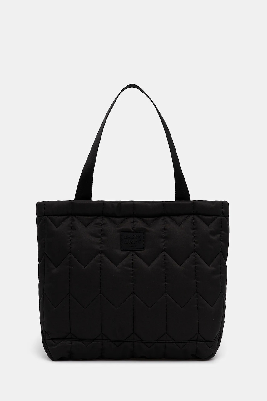 Maison Kitsuné torba Chevron Quilted Large Tote 40 x 35 x 13 cm