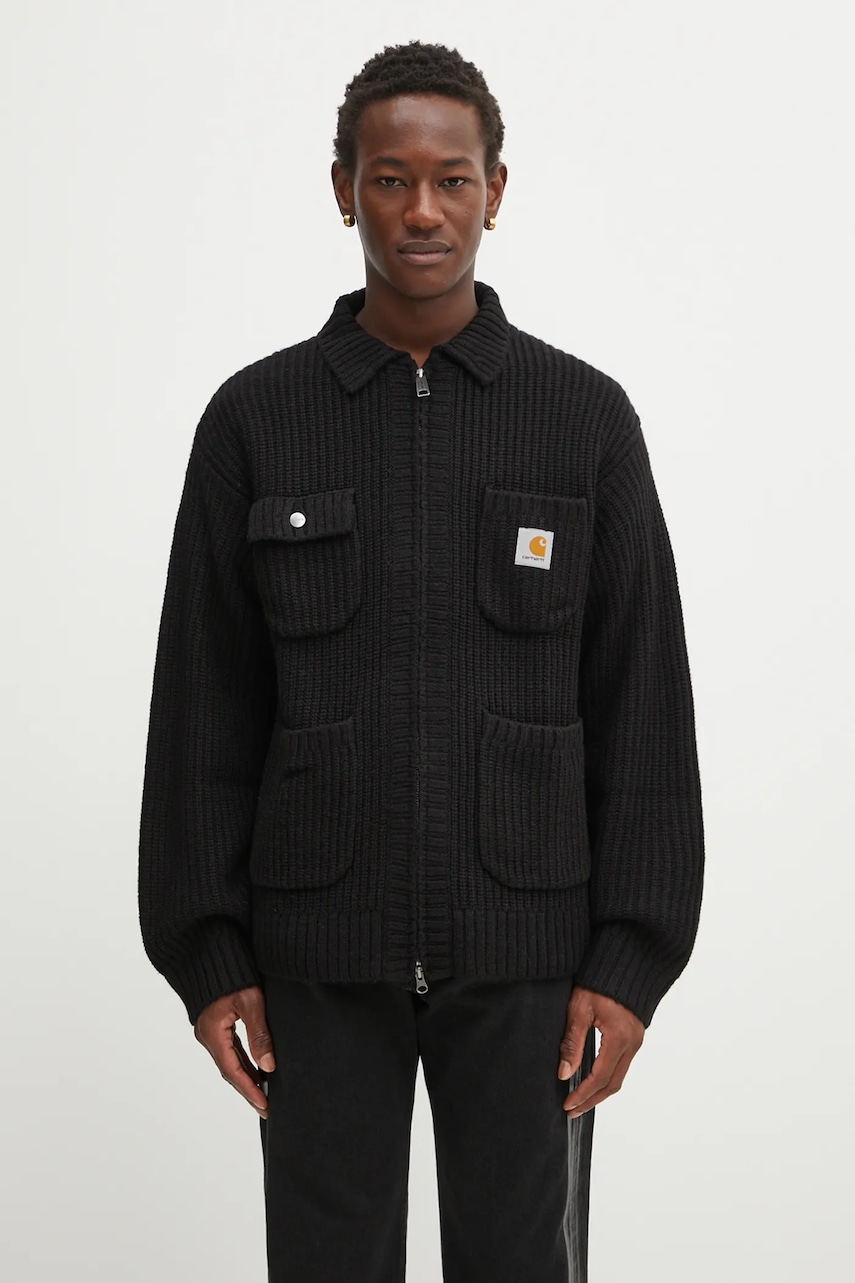 Carhartt WIP kardigan z dodatkiem wełny Chore Knit Jacket