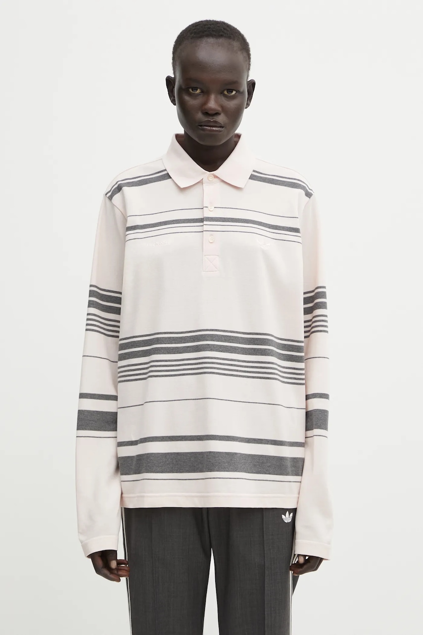 adidas Originals x Wales Bonner longsleeve bawełniany Polo