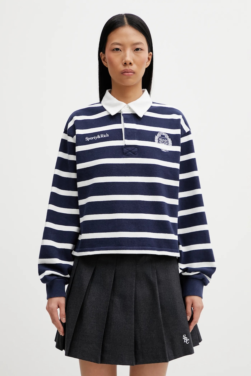 Sporty & Rich longsleeve bawełniany Yale Crest Rugby